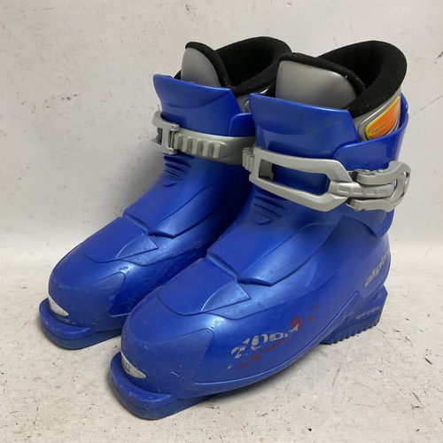 Vist Large View of Product Image Which is Used Alpina ZOOM Boys DH Ski Boot Royal Blue 210 MP - J02