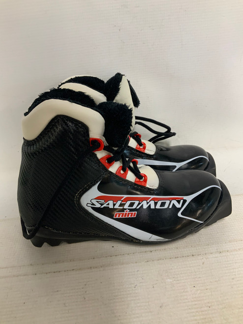 Vist Large View of Product Image Which is Used Salomon MINI Boys SNS XC Ski Boots Black JR-03