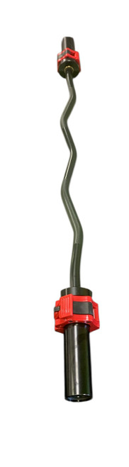 Vist Large View of Product Image Which is Used Exercise Olympic Curl Bar 48"