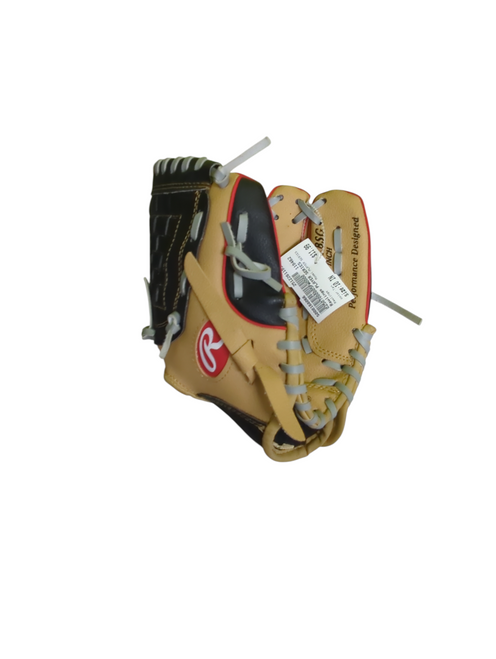 Vist Large View of Product Image Which is Used Rawlings PLAYER SERIES BB/SB Glove RH Throw Tan 10"