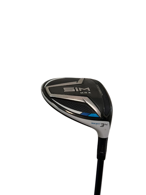 Vist Large View of Product Image Which is Used Taylormade Sim Max Rocket Mens RH 3 Fairway Wood 