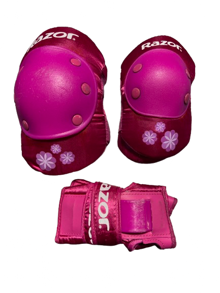 Vist Large View of Product Image Which is Used RAZOR YOUTH MD PROTECTIVE SET Inline Protective Set Pink MD