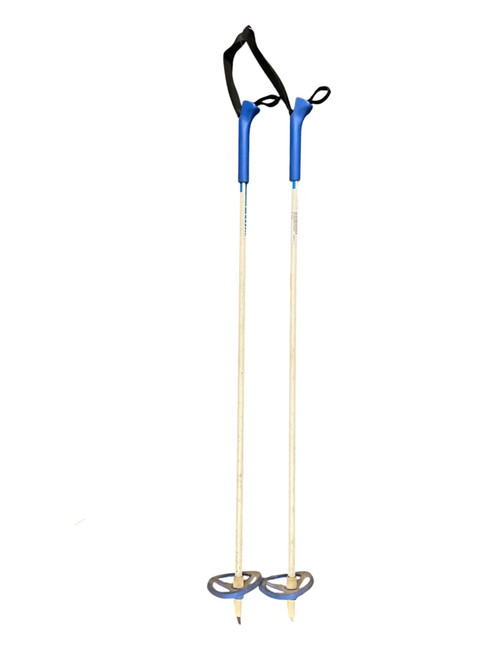 Vist Large View of Product Image Which is Used XC POLE Boys XC Ski Poles Royal Blue And White 85 cm / 34 in