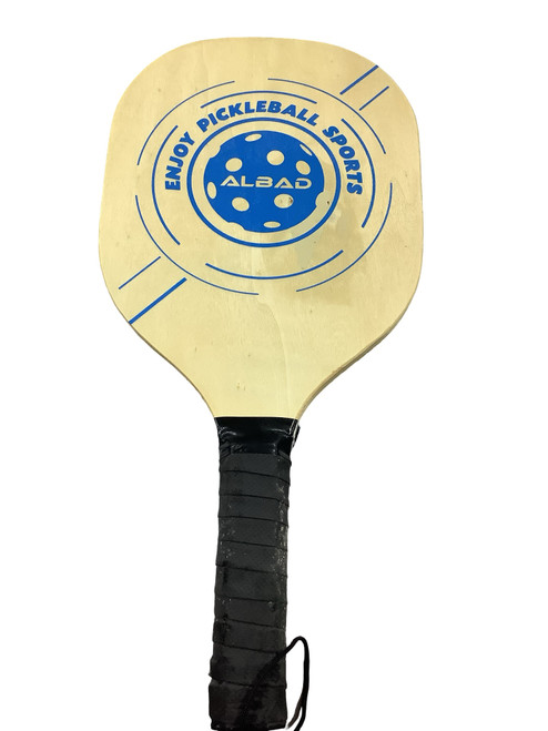 Vist Large View of Product Image Which is Used ALBAD ENJOY PICKLEBALL WOODEN PADDLES Pickleball Racquet Royal Blue