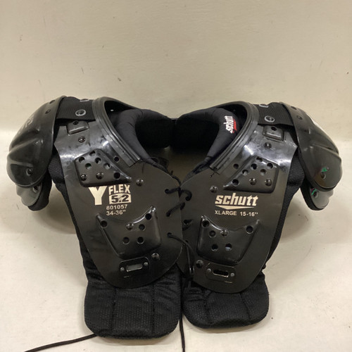 Vist Large View of Product Image Which is Used Schutt Y FLEX 5.2 FB Shoulder Pads Black XL