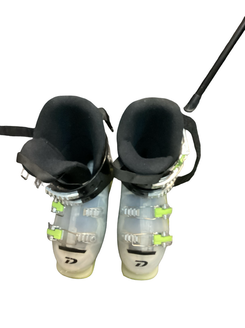 Vist Large View of Product Image Which is Used Dalbello MENACE Boys DH Ski Boot Black 225 MP - J04.5 - W5.5