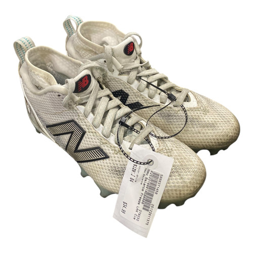 Vist Large View of Product Image Which is Used New Balance LAX Cleats Boys White Junior 04