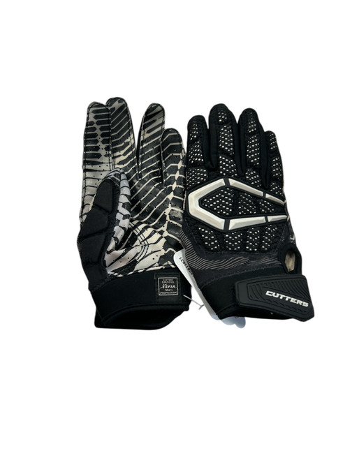 Vist Large View of Product Image Which is Used Cutters RECEIVER GLOVES YTH L FB Gloves Black LG