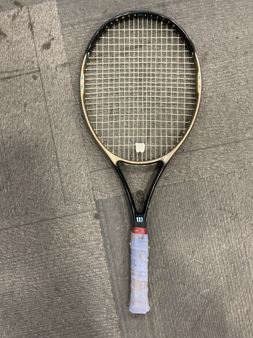 Vist Large View of Product Image Which is Used Wilson PRO STAFF 4.0 Adult Tennis Racquet Black Unknown