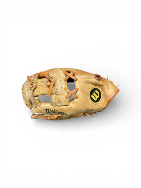Vist Large View of Product Image Which is Used Wilson A2972 BB/SB Glove LH Throw Gold 11"