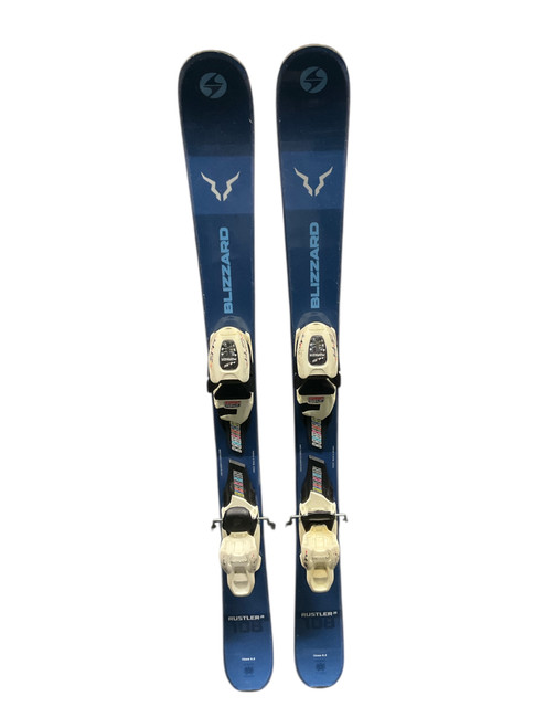 Vist Large View of Product Image Which is Used Blizzard RUSTLER JR Boys DH Ski/Binding None 108 cm