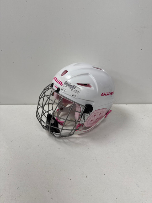 Vist Large View of Product Image Which is Used Bauer LIL SPORT Helmet Cage Combo White XS