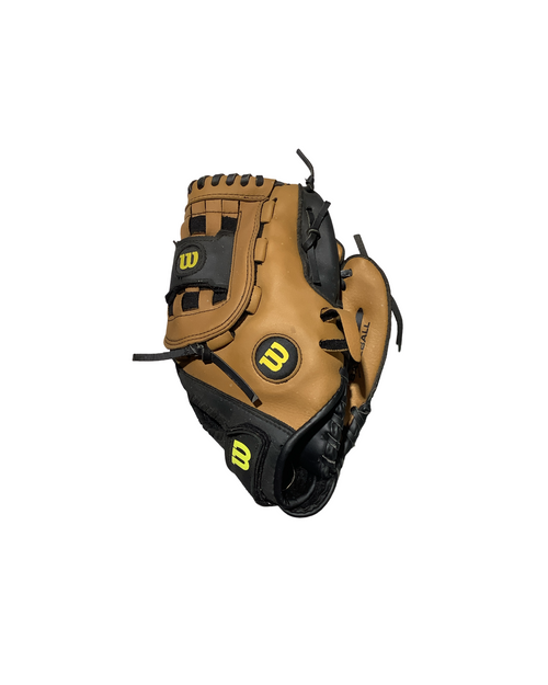 Vist Large View of Product Image Which is Used Wilson A300 BB/SB Glove RH Throw Brown 11 1/2"