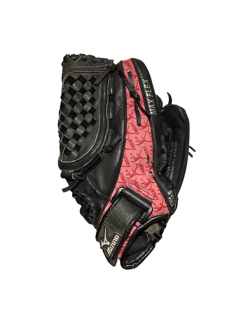 Vist Large View of Product Image Which is Used Mizuno FINCH PROSPECT BB/SB Glove RH Throw Black 11 1/2"