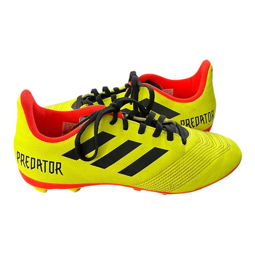Vist Large View of Product Image Which is Used Adidas Soccer Cleats Yellow Junior 04.5