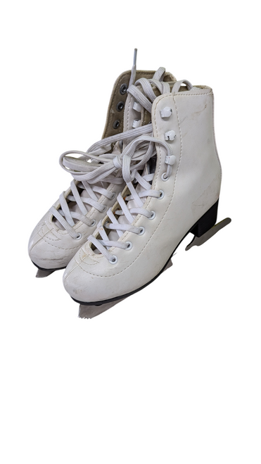 Vist Large View of Product Image Which is Used American Athletic 2 Girls Figure Skate White Junior 02