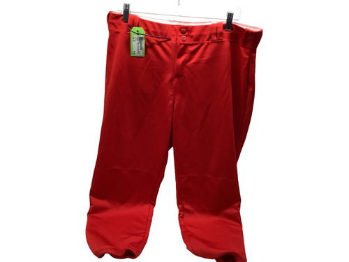 Vist Large View of Product Image Which is Used Alleson WMNS RED SOFTBALL PANTS BB/SB Pant Womens Red 2X