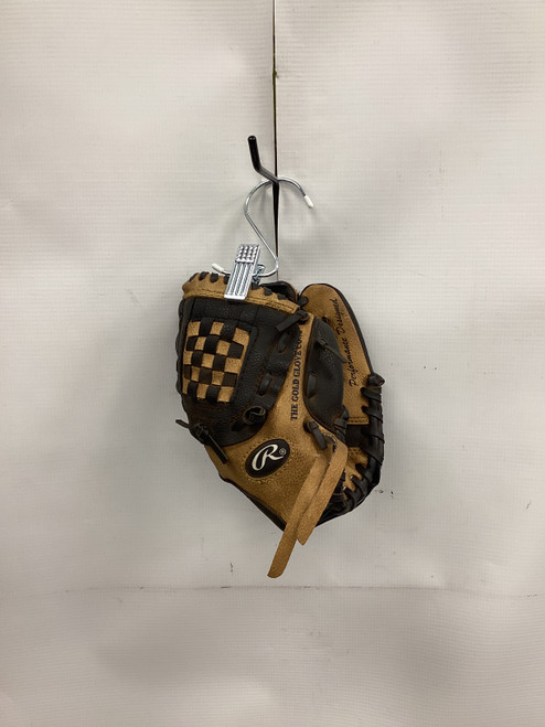 Vist Large View of Product Image Which is Used Rawlings PLAYER SERIES BB/SB Glove RH Throw Brown 9"