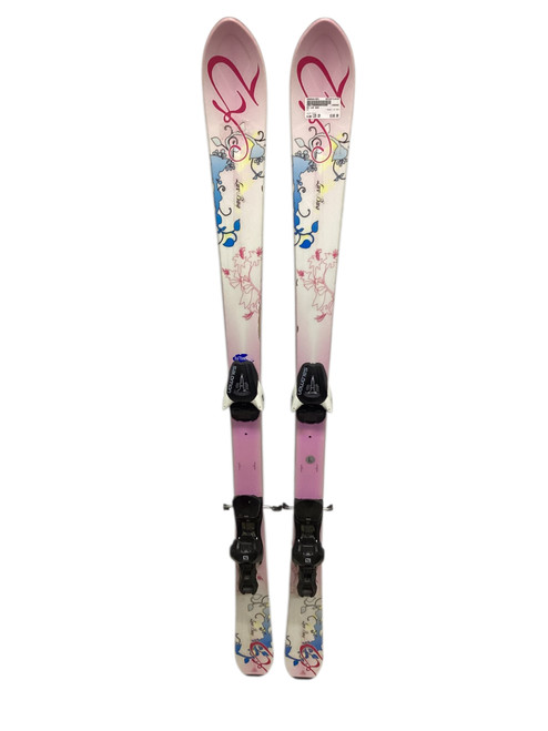 Vist Large View of Product Image Which is Used K2 LUV BUG Womens DH Ski/Binding Pink 135 cm