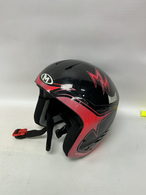 Vist Large View of Product Image Which is Used Marker Snowsport Helmet Youth Black And Red One Size