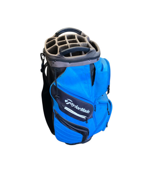 Vist Large View of Product Image Which is Used Taylormade TEAL CART BAG Mens Cart Bag Royal Blue