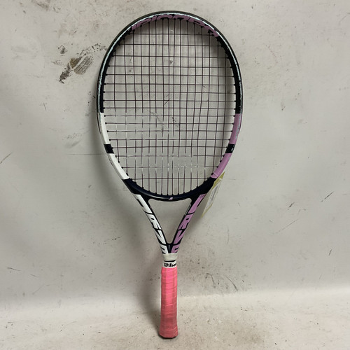 Vist Large View of Product Image Which is Used Babolat PURE DRIVE 25 Junior Tennis Racquet Navy Blue 25"