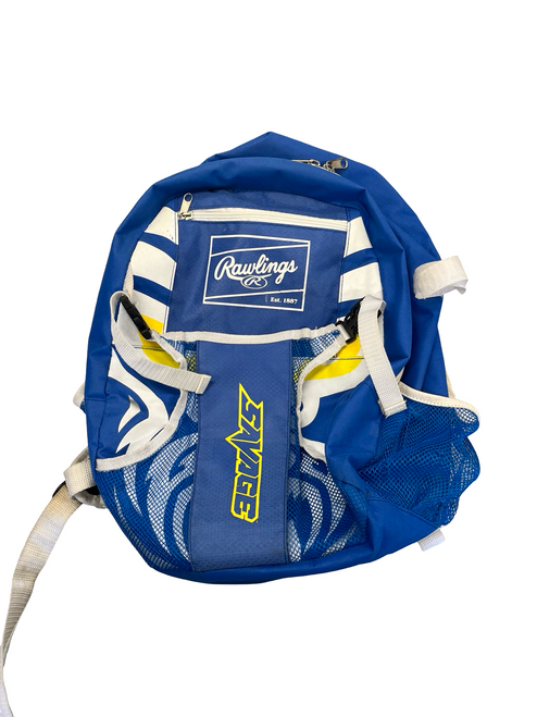 Vist Large View of Product Image Which is Used Rawlings SAVAGE BB/SB Player Backpack Royal Blue