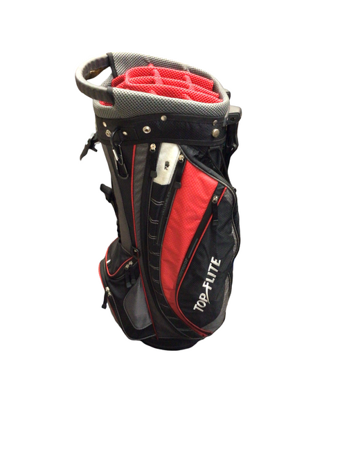 Vist Large View of Product Image Which is Used Top Flite RED/BLK Mens Stand Bag Black And Red