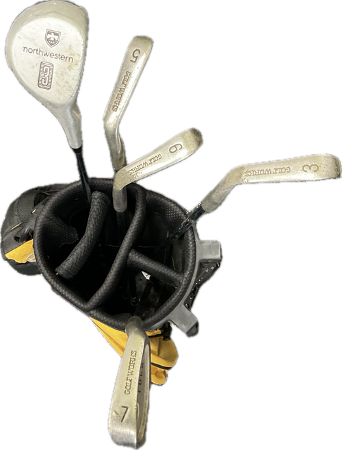 Vist Large View of Product Image Which is Used GOLF WORKS WOMENS SET Womens Package Set RH Black And Gold 6 Piece