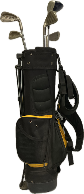Vist Large View of Product Image Which is Used GOLF WORKS WOMENS SET Womens Package Set RH Black And Gold 6 Piece