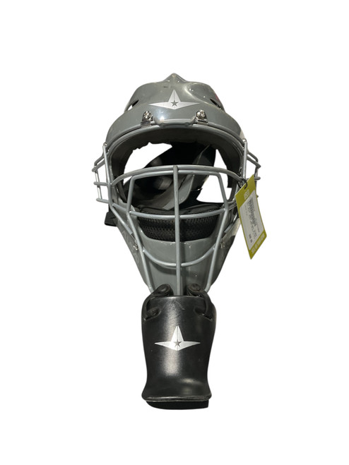 Vist Large View of Product Image Which is Used All Star GREY HELMET 9-12YR Catchers Mask Grey