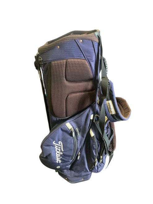 Vist Large View of Product Image Which is Used Titleist Mens Stand Bag Navy Blue