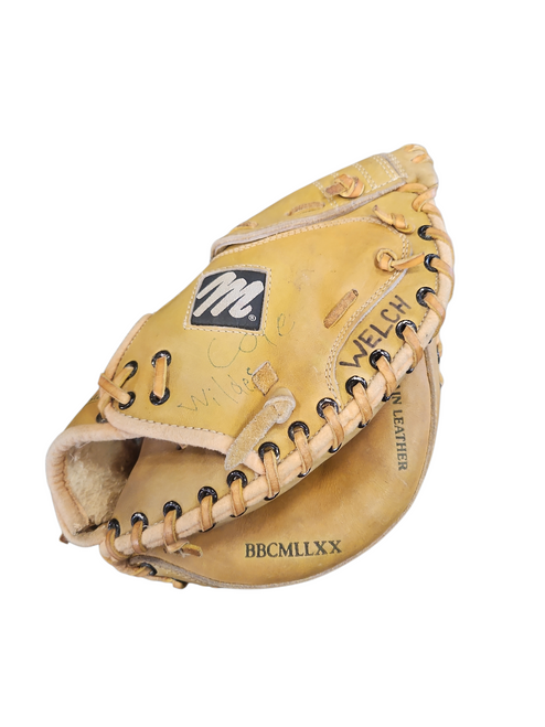 Vist Large View of Product Image Which is Used MacGregor DEEP GRIP BB/SB Catchers RH Throw Brown 31 1/2"