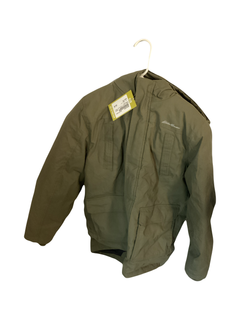 Vist Large View of Product Image Which is Used Eddie Bauer Outerwear Heavy Jacket Y Olive Green Youth