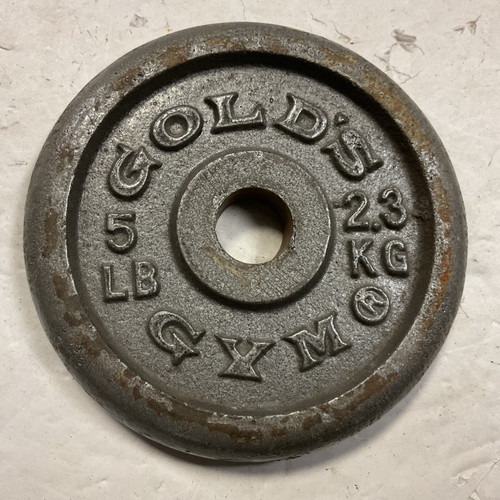 Vist Large View of Product Image Which is Used Golds Gym Standard Plate Grey 5 lb