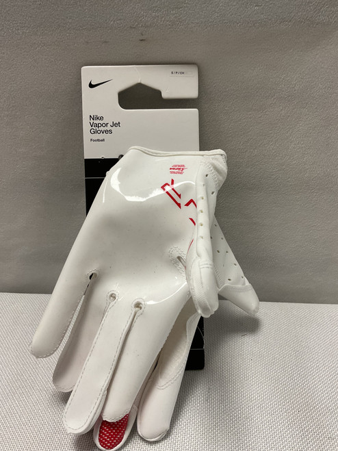 Vist Large View of Product Image Which is Used Nike ADT VAPOR JET FB Gloves White SM