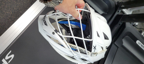 Vist Large View of Product Image Which is Used Cascade XRS Lacrosse Helmet White One Size
