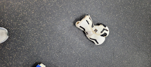 Vist Large View of Product Image Which is Used STX CELL IV Lacrosse Arm Pads/Guards White LG