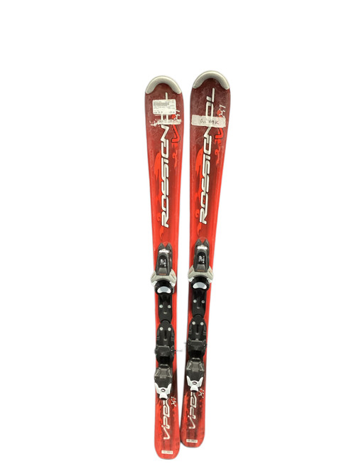 Vist Large View of Product Image Which is Used Rossignol VIPER Boys DH Ski/Binding Red 120 cm