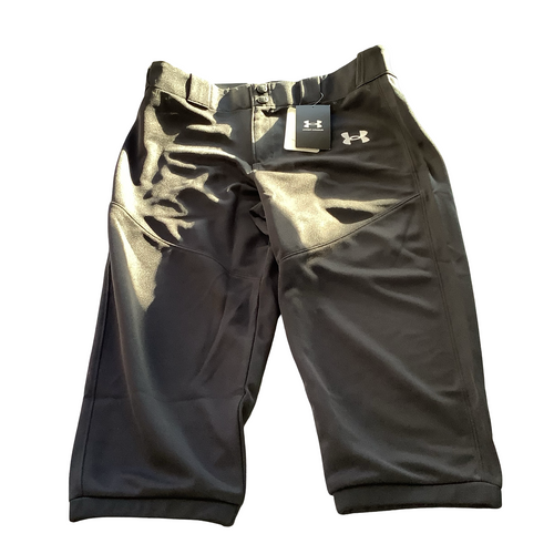 Vist Large View of Product Image Which is Used Under Armour YOUTH XL BASEBALL PANTS BB/SB Pant Boys Black XL
