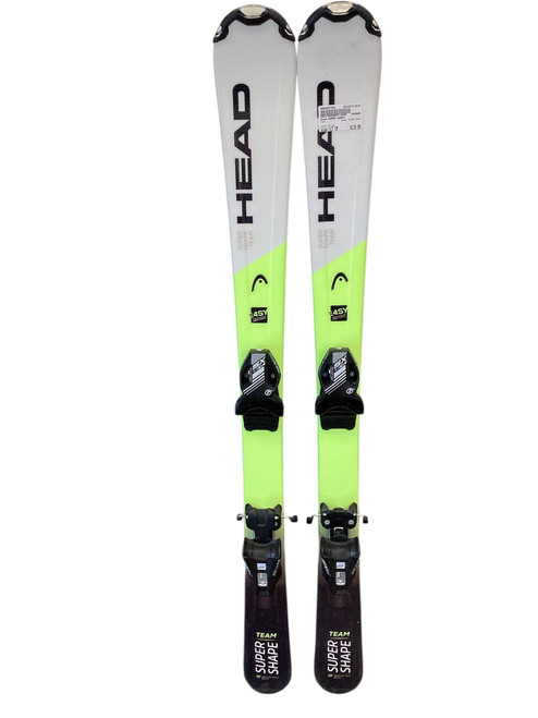 Vist Large View of Product Image Which is Used Head SUPER SHAPE Boys DH Ski/Binding Yellow 117 cm