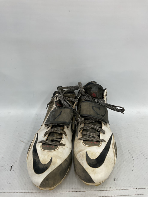 Vist Large View of Product Image Which is Used Nike Adult FB Cleats Black And White Senior 10