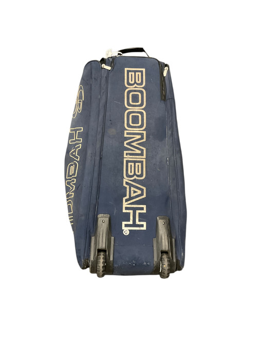 Vist Large View of Product Image Which is Used BoomBah CATCHERS WHEELED BAG BB/SB Player Wheeled Bag Navy Blue