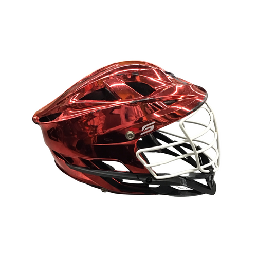 Vist Large View of Product Image Which is Used Cascade S Lacrosse Helmet Red LG