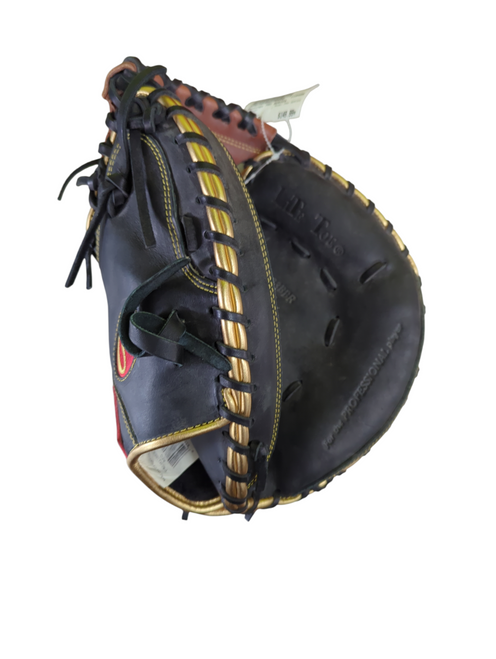 Vist Large View of Product Image Which is Used Rawlings PRO SERIES BB/SB Catchers RH Throw Black 33"