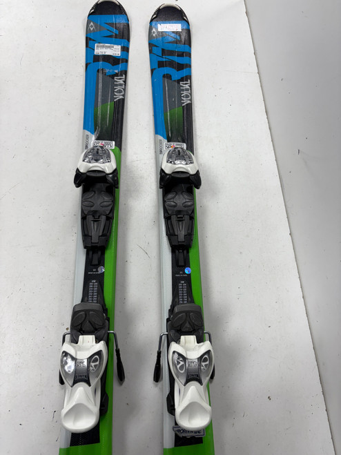 Vist Large View of Product Image Which is Used Volkl RTM Boys DH Ski/Binding Royal Blue 110 cm