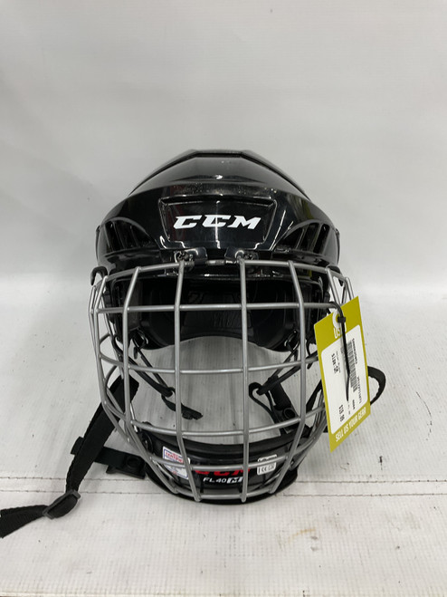 Vist Large View of Product Image Which is Used CCM FL 40 Helmet Cage Combo Black SM