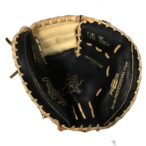 Vist Large View of Product Image Which is Used Rawlings PRORCM33-23BC Heart of the Hide R2G Series 3 Catcher's Mitt 33"