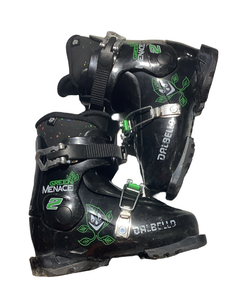 Vist Large View of Product Image Which is Used Dalbello GREEN MENACE 2 Boys DH Ski Boot Black 195 MP - Y13