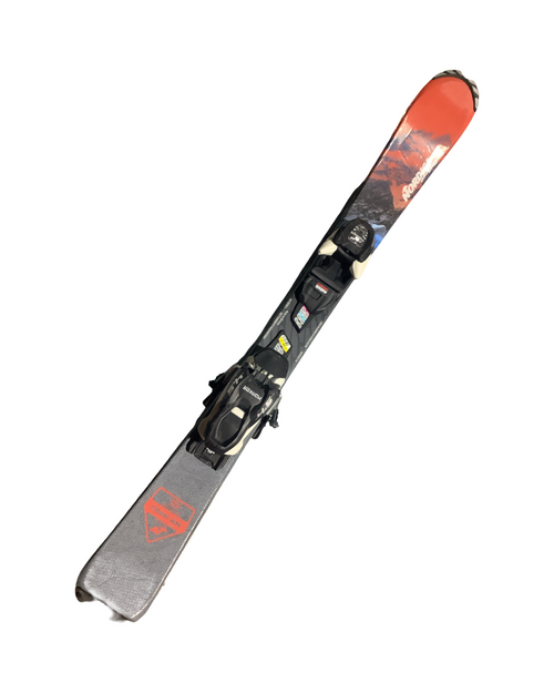 Vist Large View of Product Image Which is Used Nordica MARKER Boys DH Ski/Binding Black 100 cm